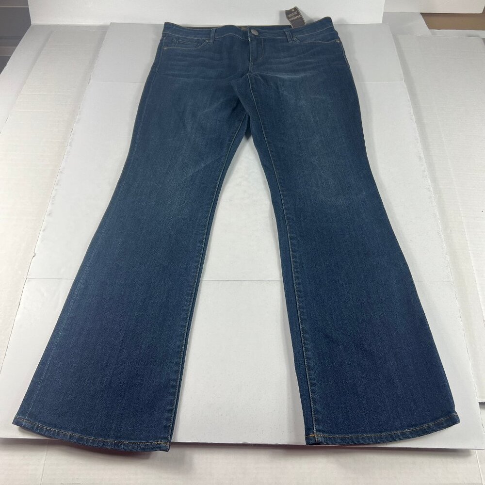 Kut From The Kloth Jeans Women's 33x30 Farrah Bootcut Mid Rise Blue Denim Tag 8
